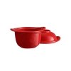 Emile Henry KITCHEN Ceramiczne Naczynie do Zapiekania i Serwowania Jajek 300 ml / Czerwone
